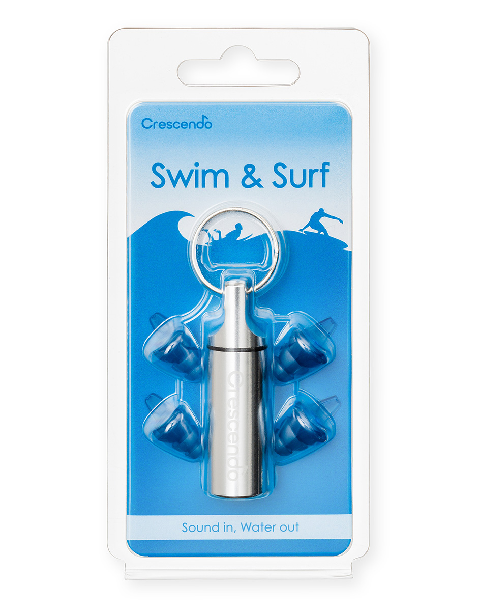 Crescendo - Swim & Surf 5 öronproppar för simning